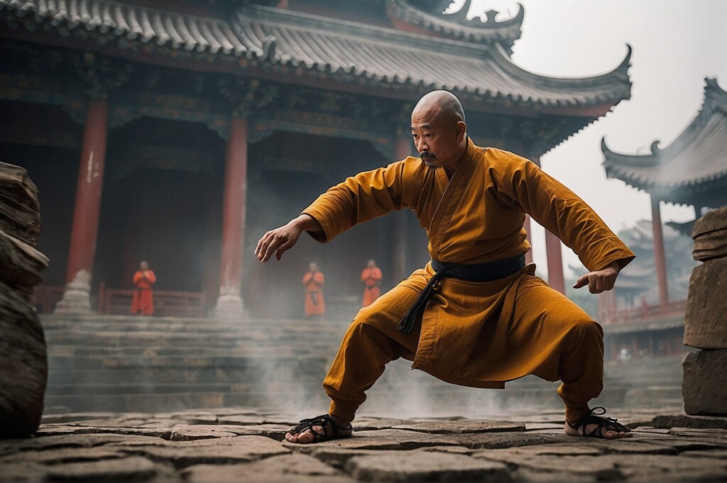 Shaolin Kung Fu Mönch